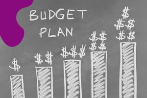 Imagem ilustrativa de um gráfico de crescimento refletindo o impacto positivo de um orçamento de marketing planejado