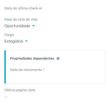 Proriedade dependente - proriedade condicional - Tropical Hub