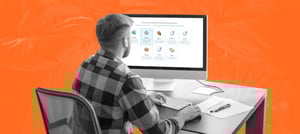 Homem importando uma base de dados para HubSpot - Tropical Hub