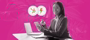 Mulher usando inteligência artificial na gestão de crise - Tropical Hub 