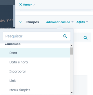 Adicionar campo