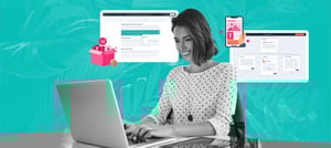 Profissional de marketing de conteúdo aplicando o Content Hub HubSpot para a gestão de ativos e conteúdos nas estratégias de marketing digital.