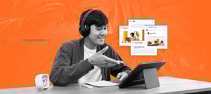 Profissional de marketing de conteúdo utilizando HubSpot para suas estratégias. Tropical Hub - HubSpot