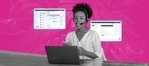 Profissional de atendimento ao cliente aprendendo a usar recursos do Help Desk