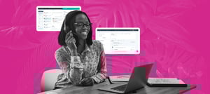 Agente de atendimento ao cliente usando as ferramentas do Service Hub HubSpot - Tropical Hub