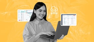 Growth marketing orientado por dados e IA, com profissional analisando resultados em uma operação de marketing automatizada e escalável.