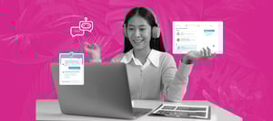 Profissional usando chatbot com ia da Hubspot - Tropical Hub