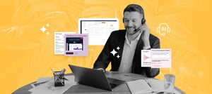 Profissional consultando o guia prático de agentes de IA - Tropical Hub - HubSpot